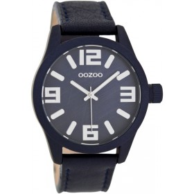 OOZOO Timepieces 41mm Dark Blue Leather C7603